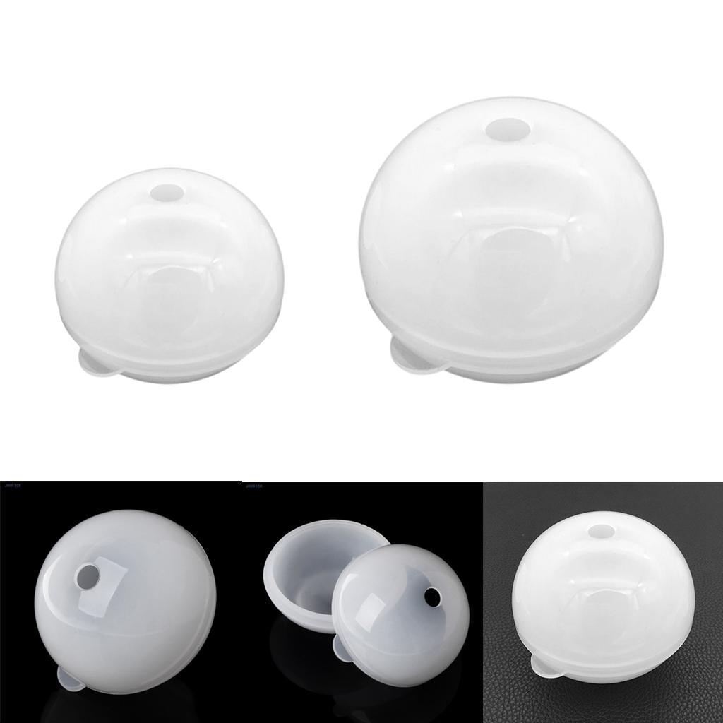 2Pcs Sphere Ball Shape Silicone Mold Mould for Resin Casting DIY Ornament