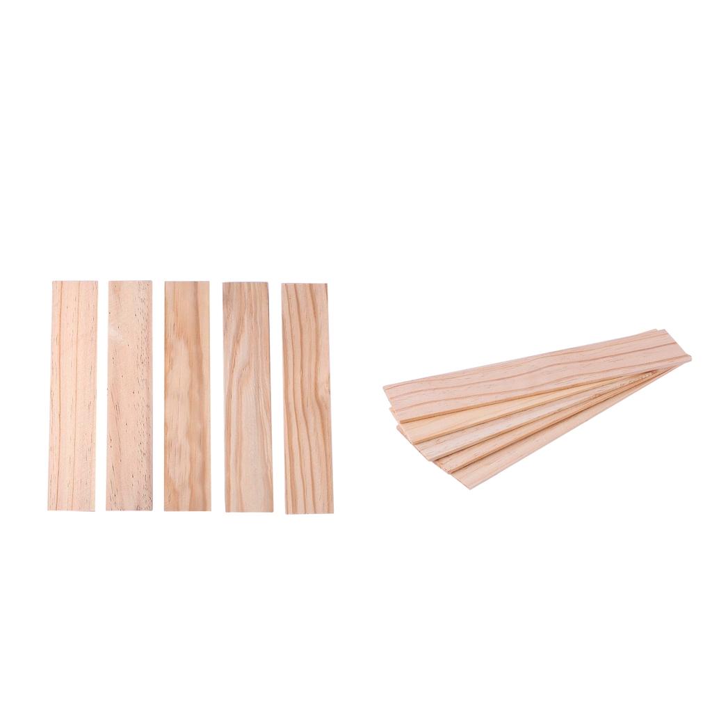 10pcs 25x5cm Wooden Strip DIY Sticks for Sand Table Building 3/5mm Thickness