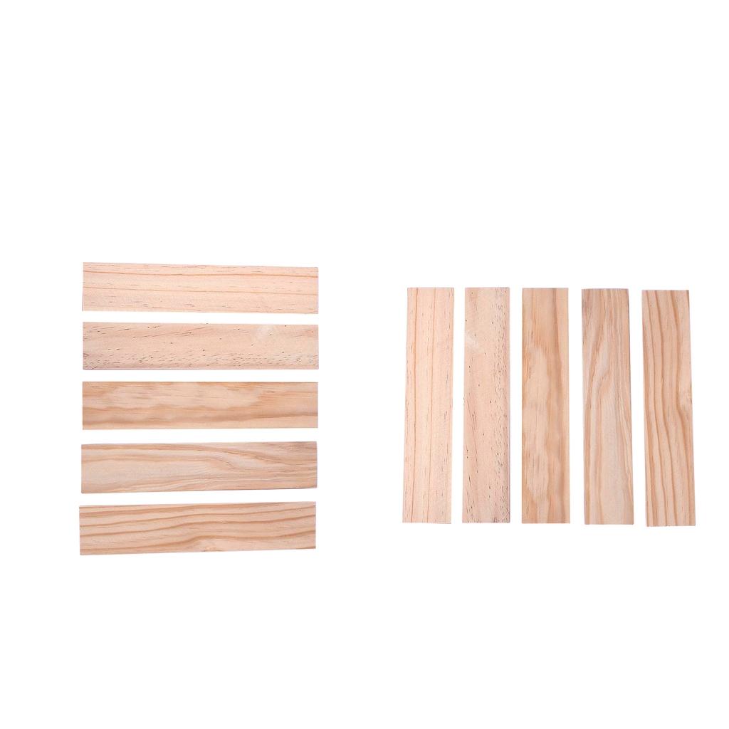 10pcs 25x5cm Wooden Strip DIY Sticks for Sand Table Building 3/5mm Thickness