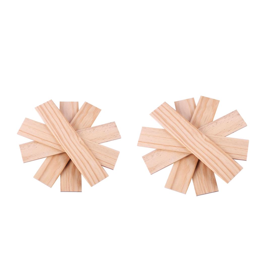 10pcs 25x5cm Wooden Strip DIY Sticks for Sand Table Building 3/5mm Thickness