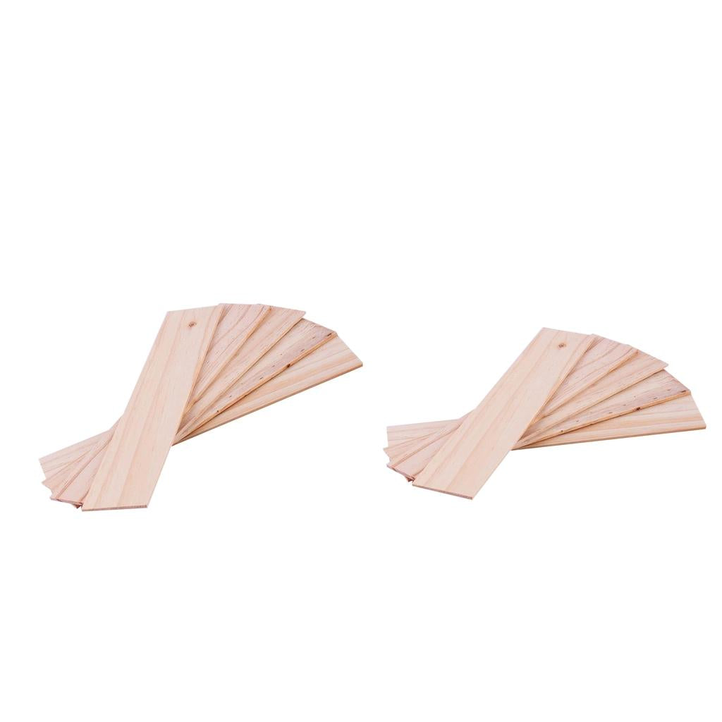 10pcs 25x5cm Wooden Strip DIY Sticks for Sand Table Building 3/5mm Thickness