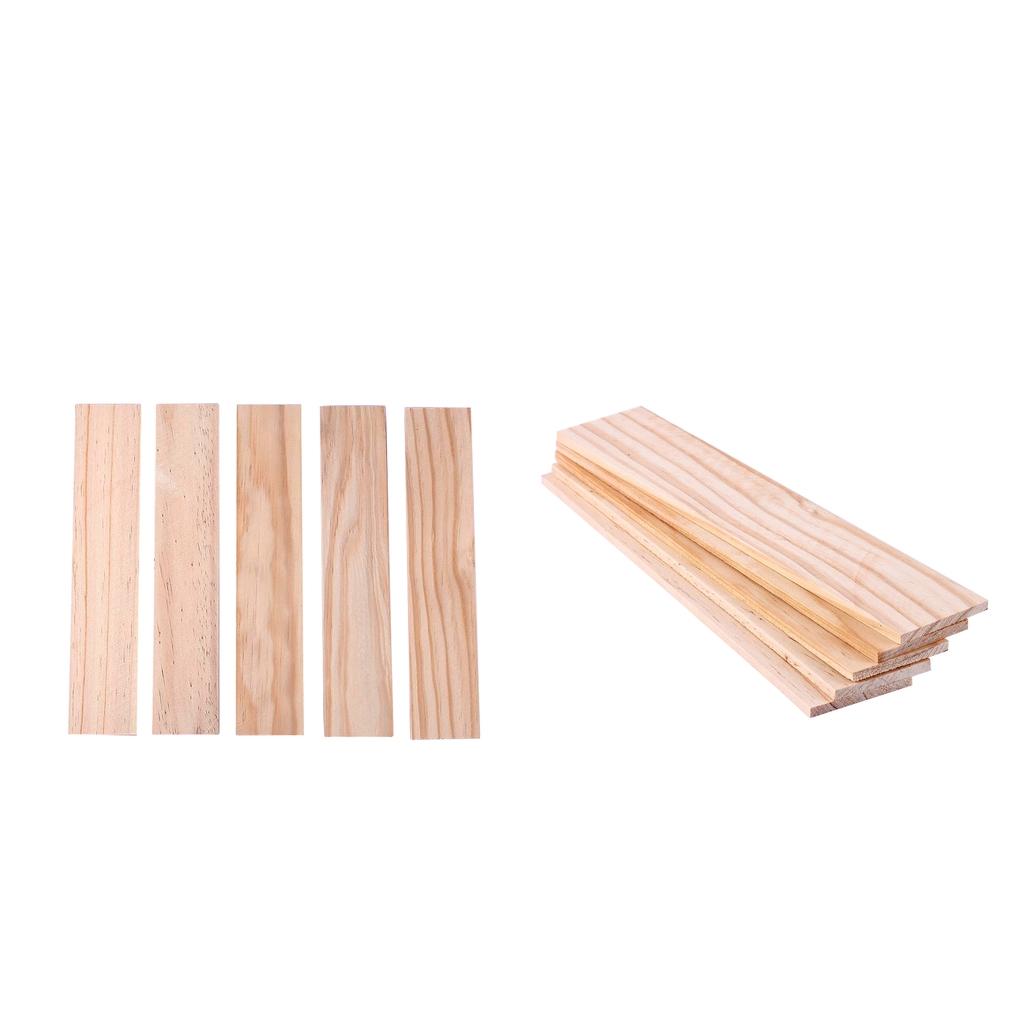 10pcs 25x5cm Wooden Strip DIY Sticks for Sand Table Building 3/5mm Thickness