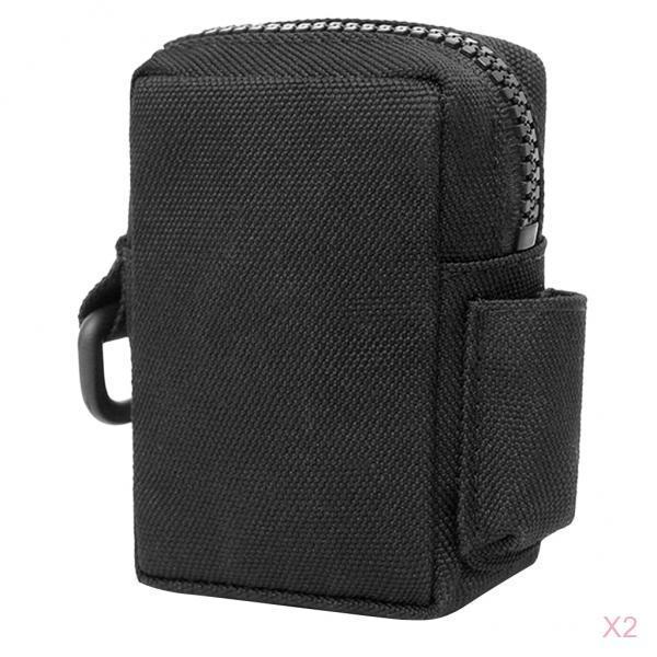 2pcs Molle Belt Pouch Tactical Accessory Bag Utility Gadget Pouch Black