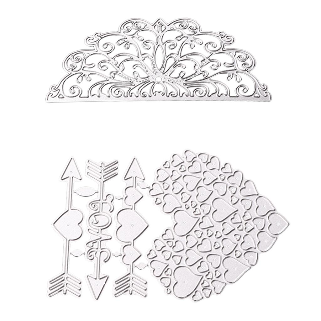 2 Sets Metal Cutting Dies Embossing Stencil for DIY Scrapbooking Card Making