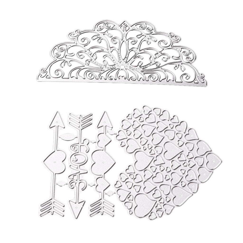 2 Sets Metal Cutting Dies Embossing Stencil for DIY Scrapbooking Card Making