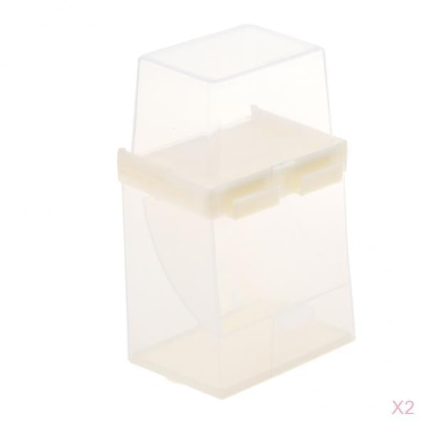 2 pcs Automatic Bird Feeder Cage Accessories for Parrot Seed Food Container