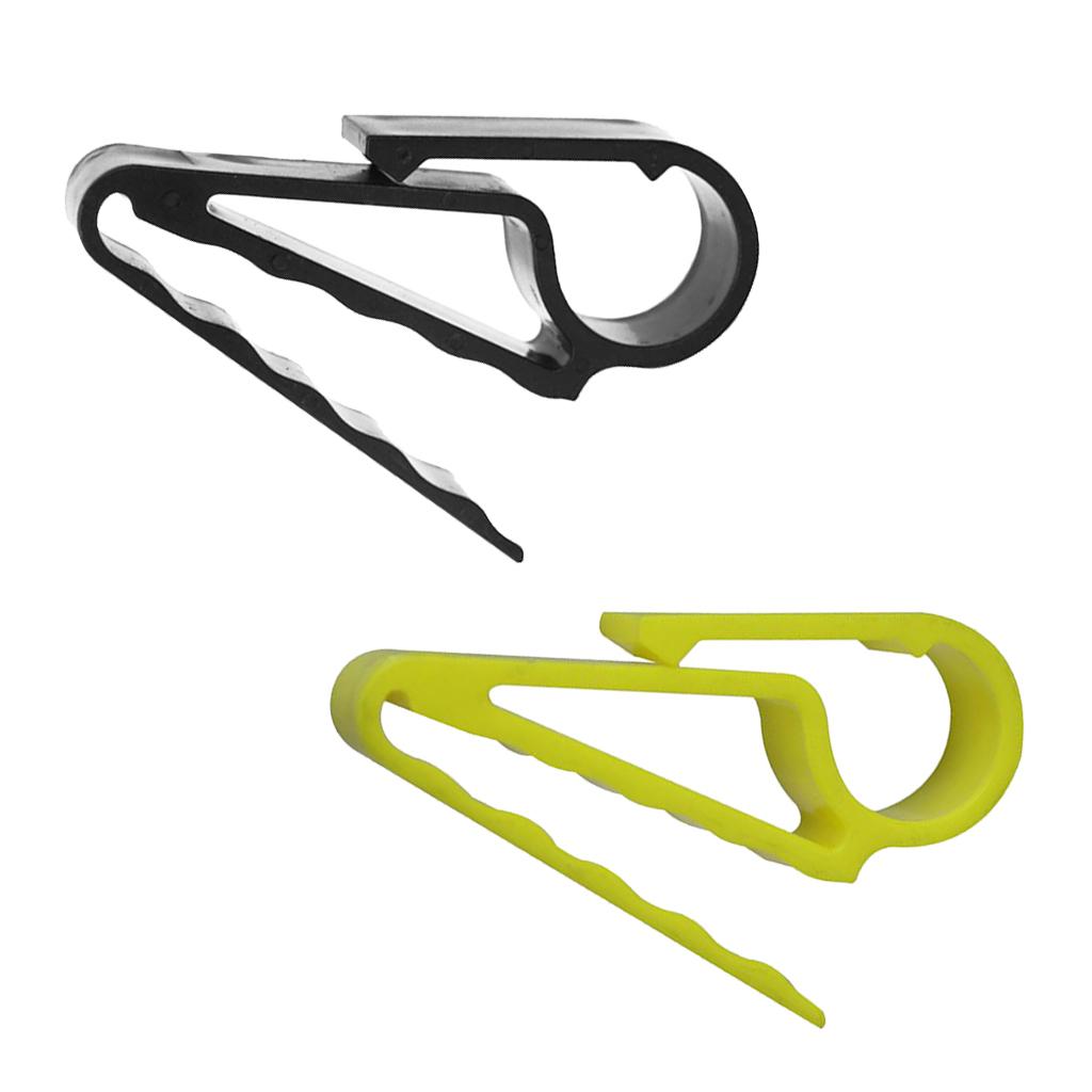 2Pcs Plastic Golfer Cigar Holder Clip Clamp For Golfers Golf Carts Boaters