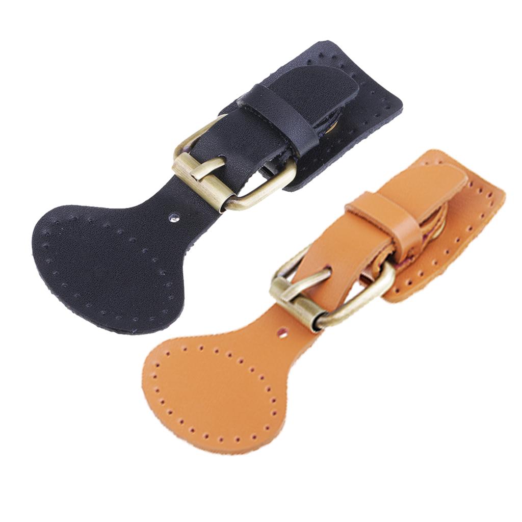 2 Sets Sew on Leather Pin Buckles Sewing Fasteners Handbag Bags Accessories