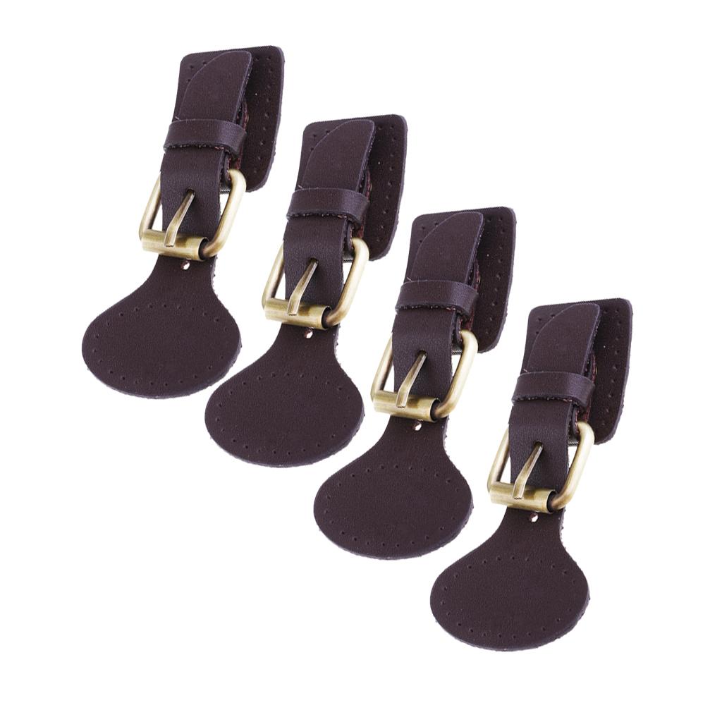 4 Sets Sew on Leather Magnetic Snap Buckles Sewing Fasteners for Bag Coffee