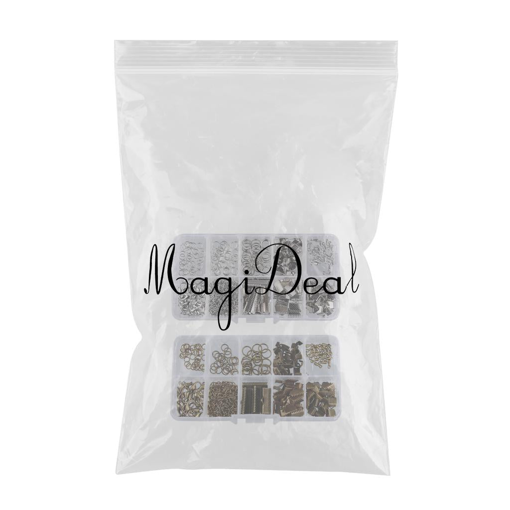 400pcs Jewelry Making Starter Kits Earring Bracelet Jewelry Finding with Box
