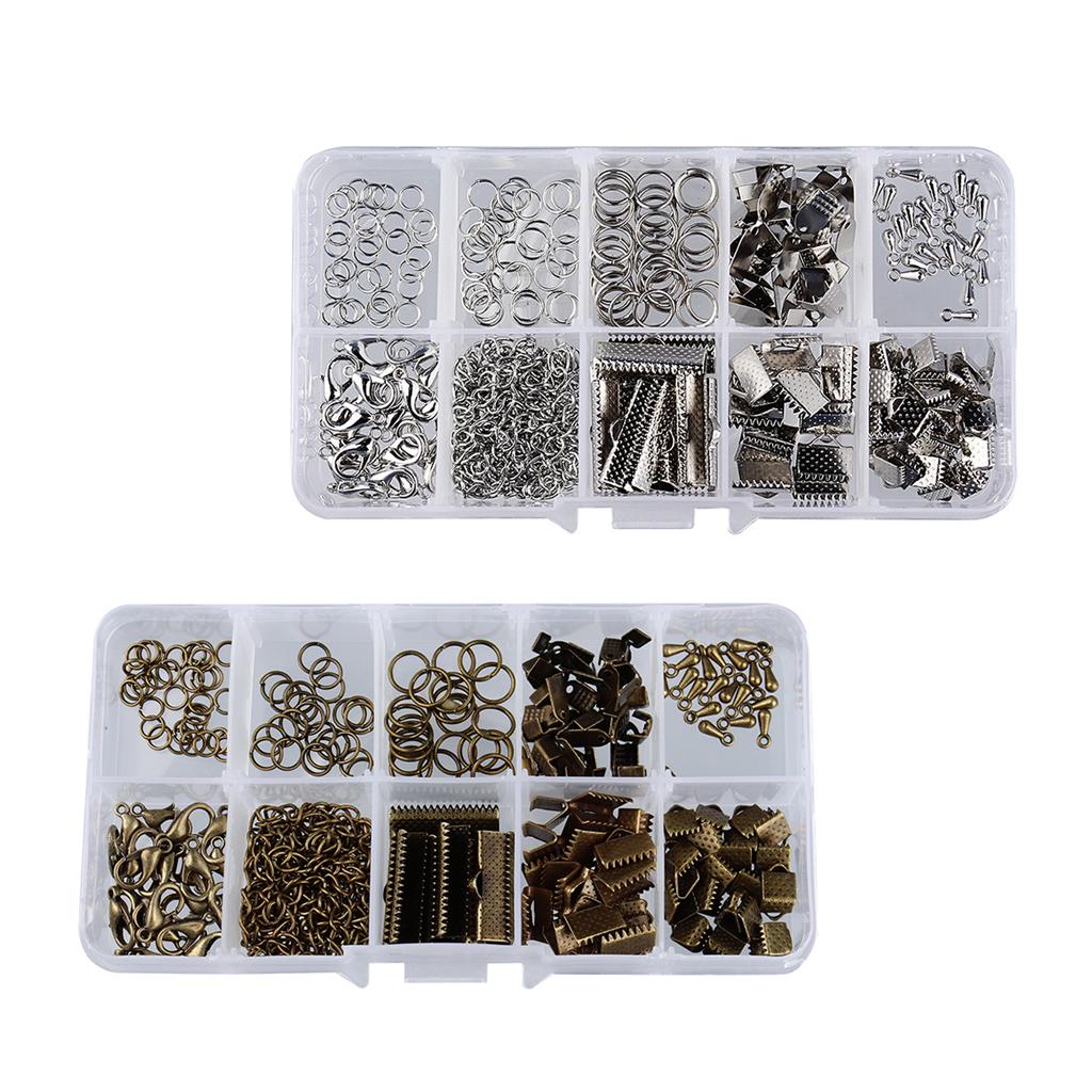 400pcs Jewelry Making Starter Kits Earring Bracelet Jewelry Finding with Box