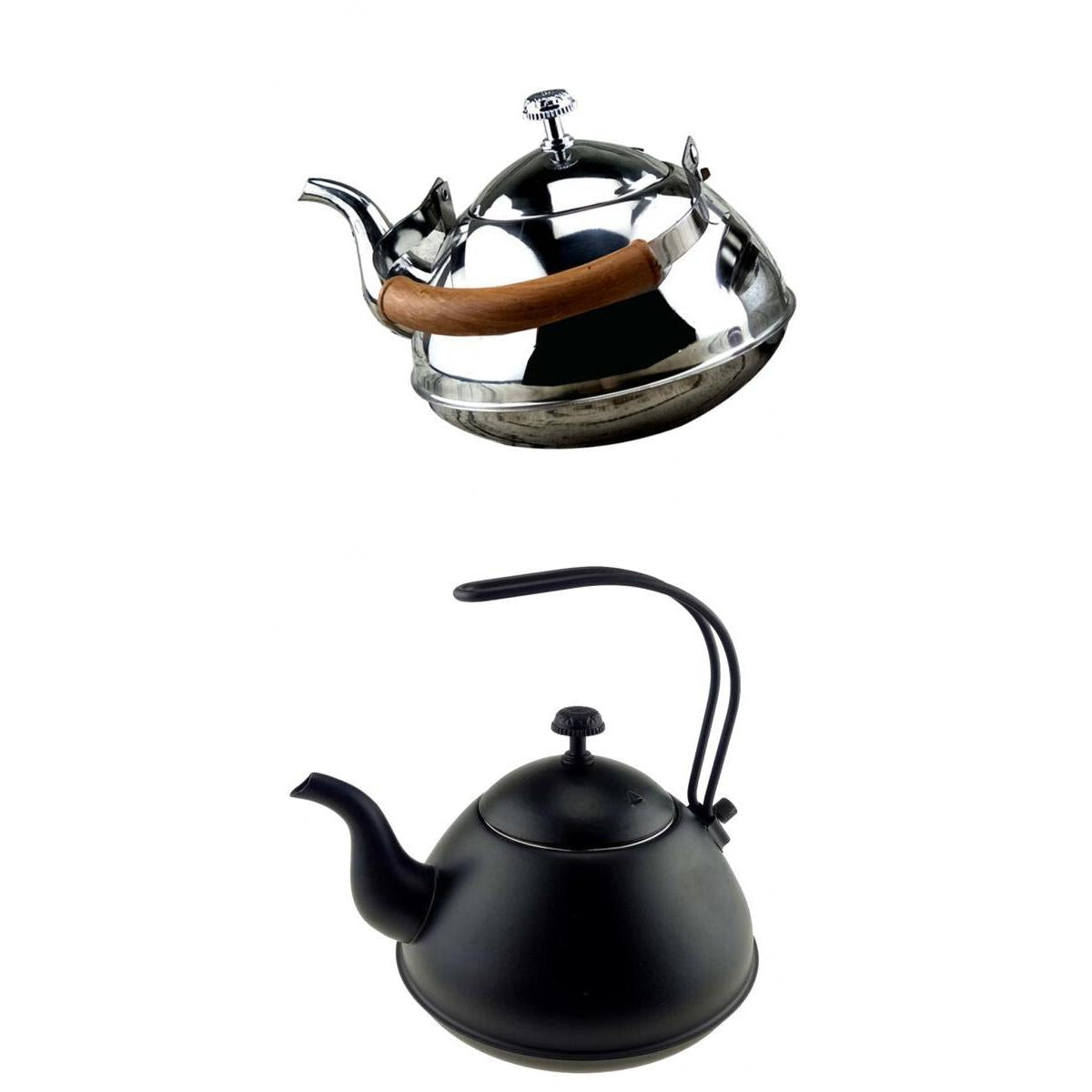 2 Style 2L Stainless Steel Tea Coffee Kettle Gooseneck Thin Over Coffee