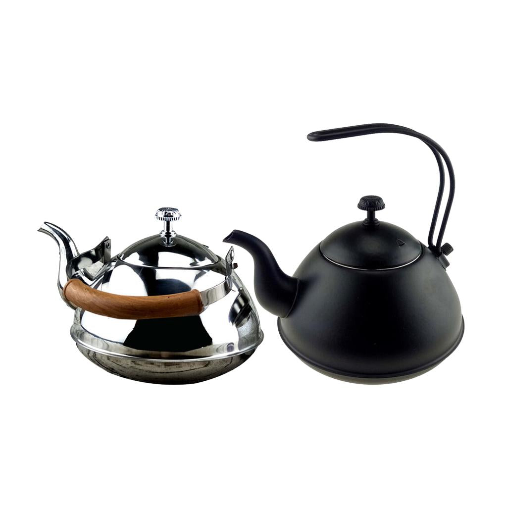 2 Style 2L Stainless Steel Tea Coffee Kettle Gooseneck Thin Over Coffee