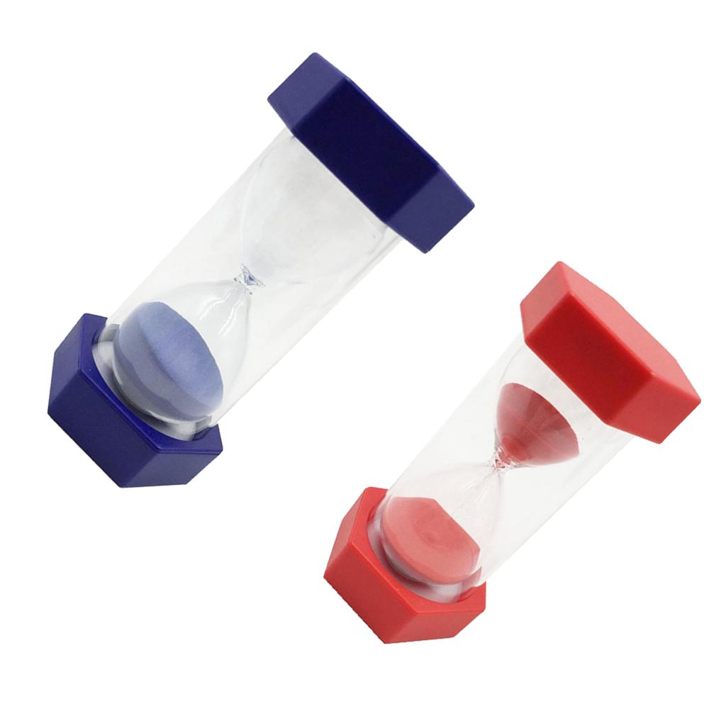 2pcs 3/ 5Min Sandglass Hourglass Sand Clock Timer Kichen Exercise Timing