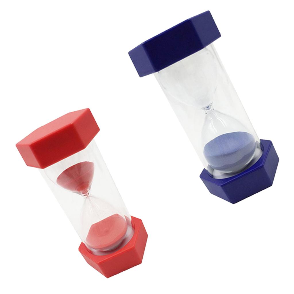 2pcs 3/ 5Min Sandglass Hourglass Sand Clock Timer Kichen Exercise Timing