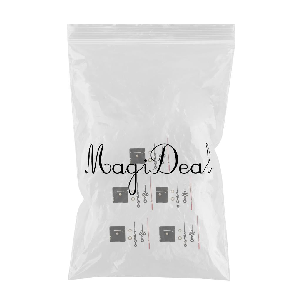 5 Sets Clock Movement for Quartz Wall Clock Repair Black long shaft 2.1cm