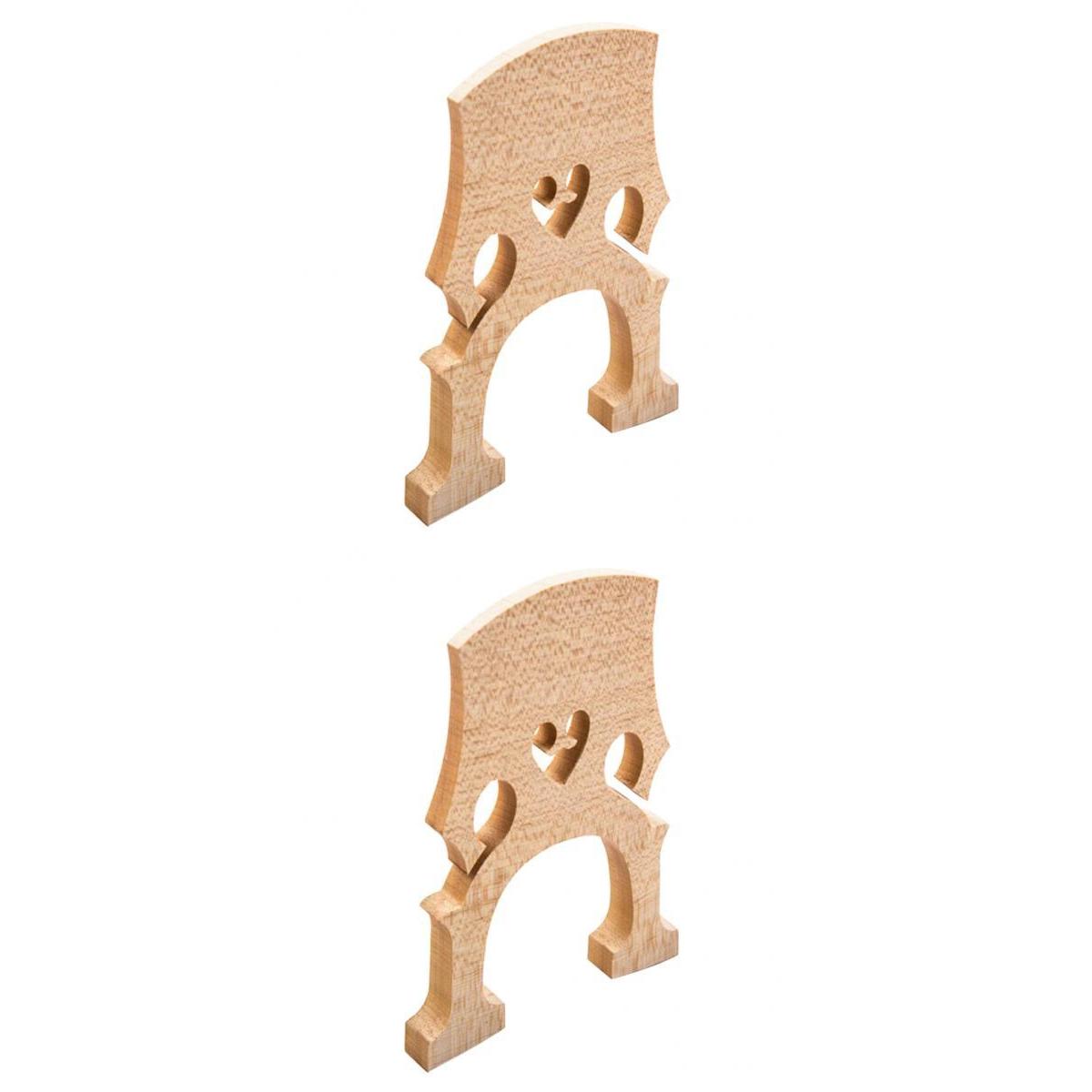 2pcs Maple Bridge Replacement Parts for 4/4 1/2 Double Bass Upright Bass