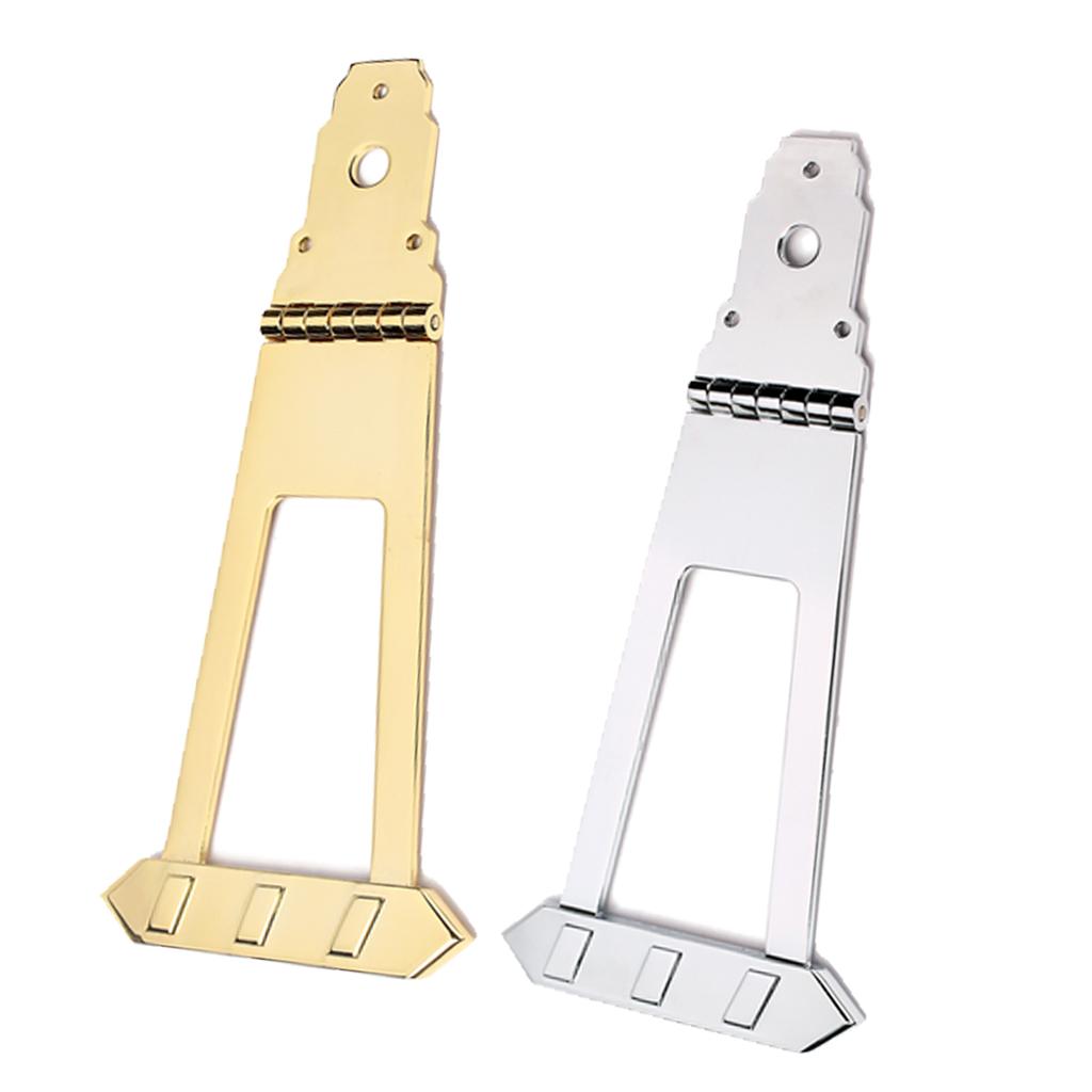 2 Pieces 6 String Archtop Guitar Trapeze Tailpiece Bridge for Guitar Bass