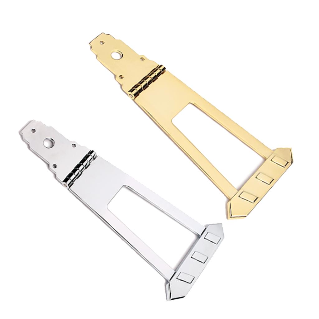 2 Pieces 6 String Archtop Guitar Trapeze Tailpiece Bridge for Guitar Bass