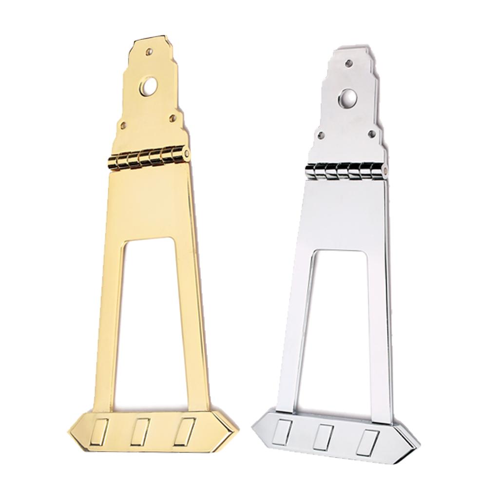 2 Pieces 6 String Archtop Guitar Trapeze Tailpiece Bridge for Guitar Bass