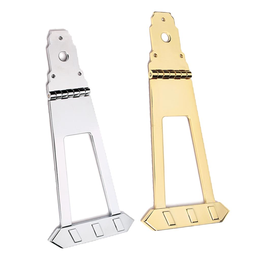 2 Pieces 6 String Archtop Guitar Trapeze Tailpiece Bridge for Guitar Bass