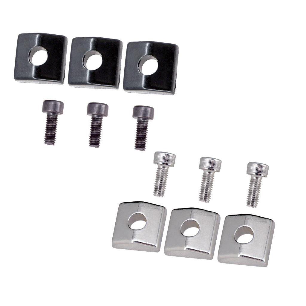 6pcs Electric Guitar Locking Nut Clamp&Screws for Tremolo Bridge Parts
