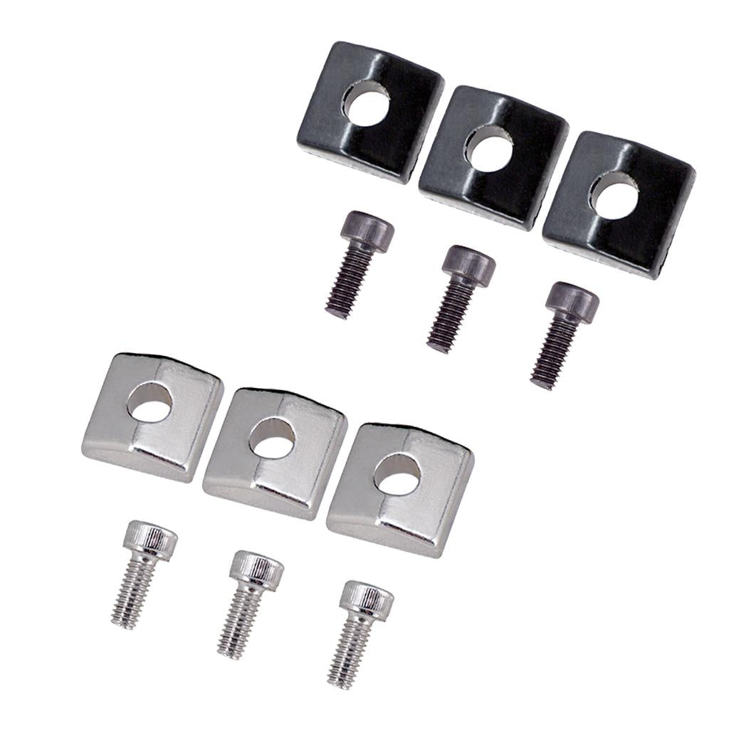 6pcs Electric Guitar Locking Nut Clamp&Screws for Tremolo Bridge Parts
