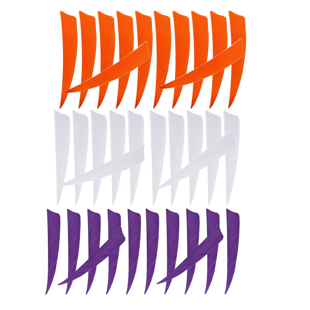 36 Pieces 4 Inch Archery Arrow Feathers Fletchings Vanes Target Hunting A
