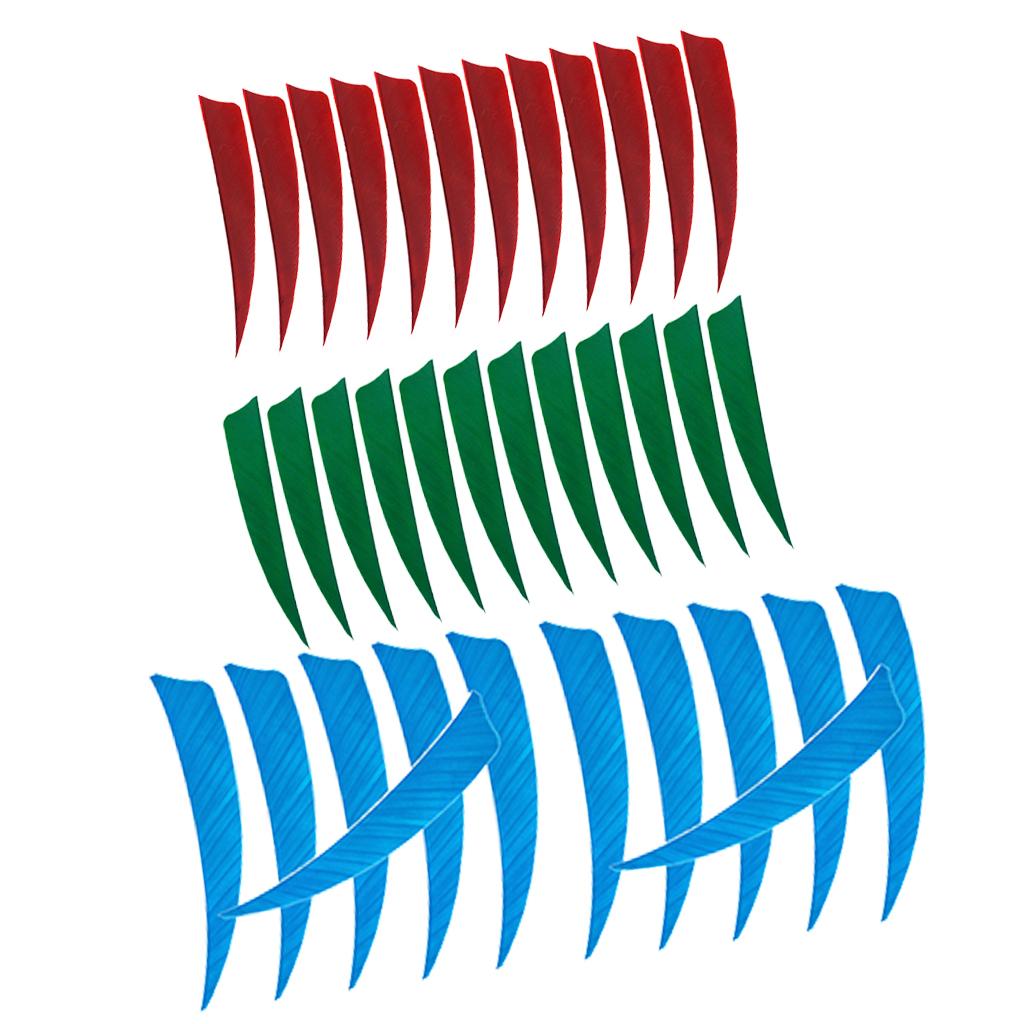 36 Pieces 4 Inch Archery Arrow Feathers Fletchings Vanes Target Hunting B