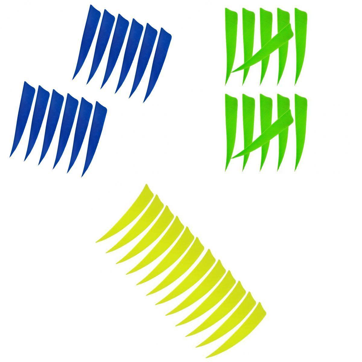 36 Pieces 4 Inch Archery Arrow Feathers Fletchings Vanes Target Hunting C