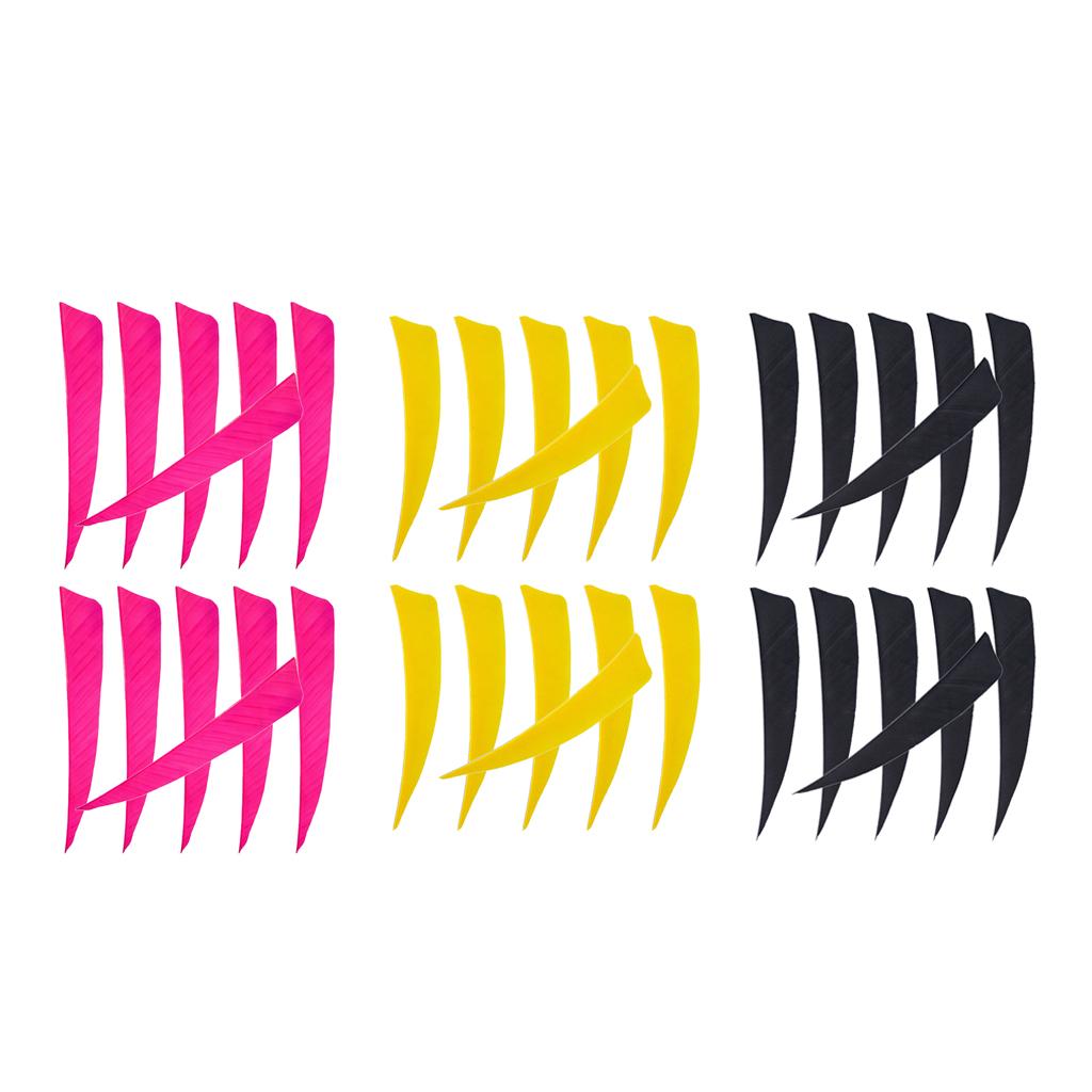 36 Pieces 4 Inch Archery Arrow Feathers Fletchings Vanes Target Hunting D