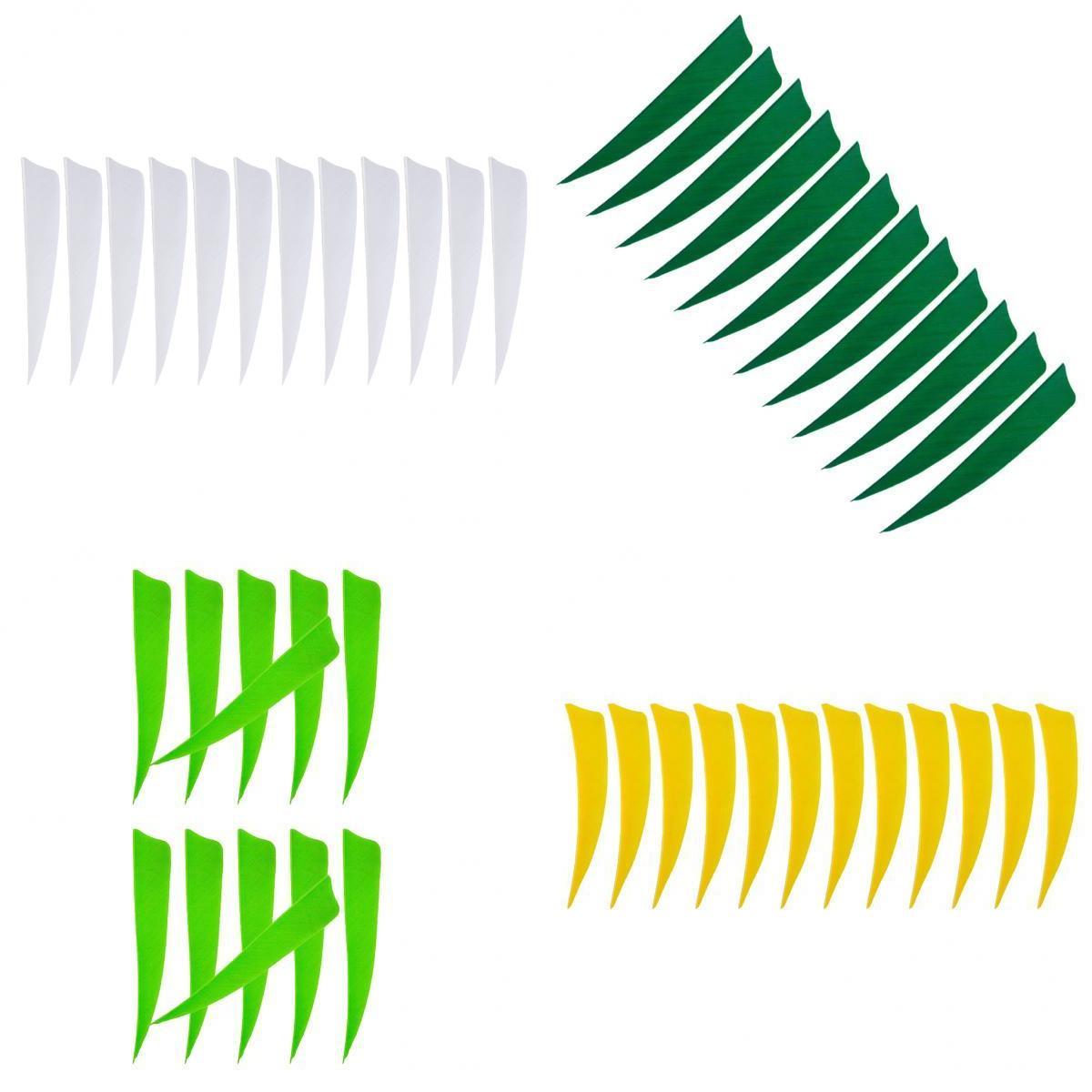 48 Pieces 4 Inch Archery Arrow Natural Turkey Feathers Fletchings Vanes B