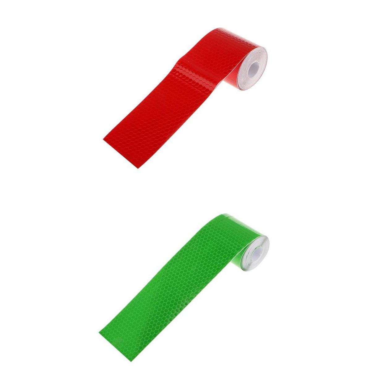 3M Warning Reflective Safety Tape Adhesive Sticker for Truck Car Green+Red