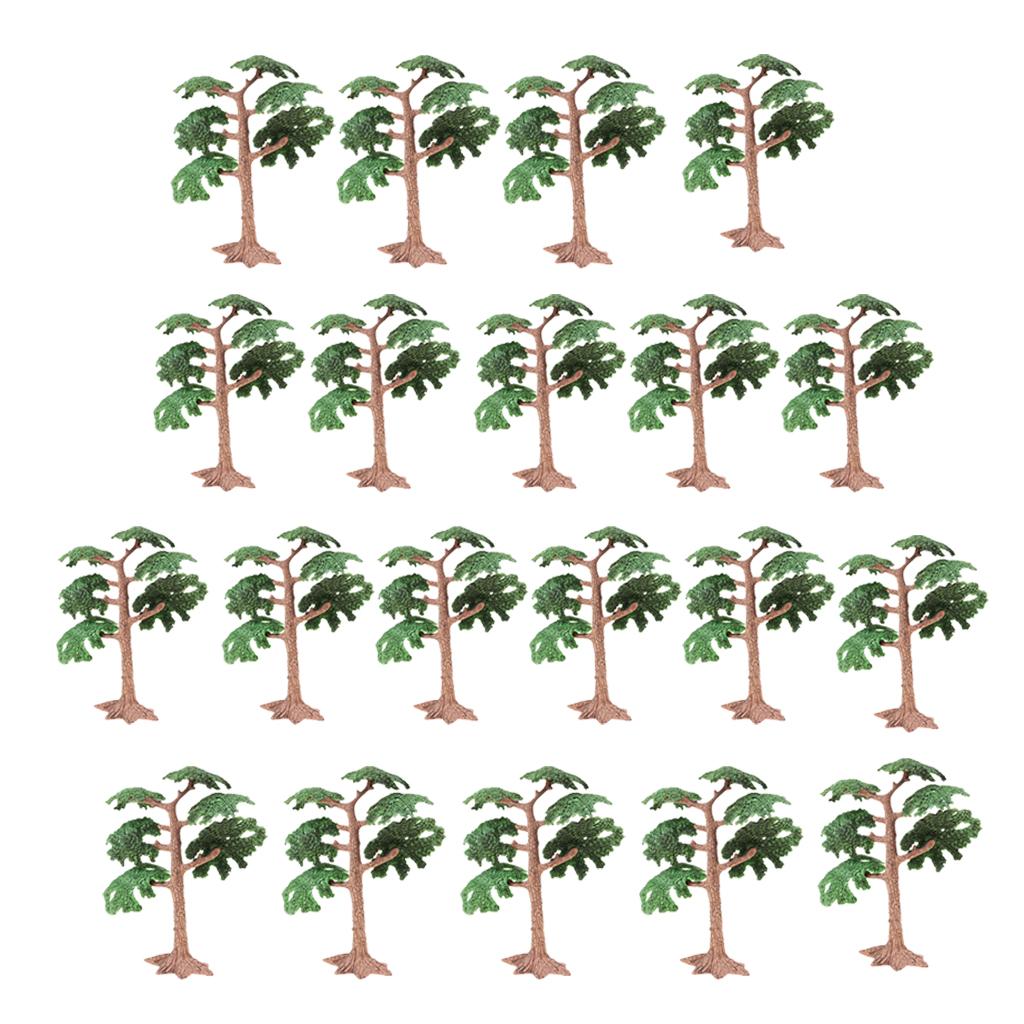 20pcs/Pack 1/100 Big Pine Tree Model School Teaching Decor Sand Table Model