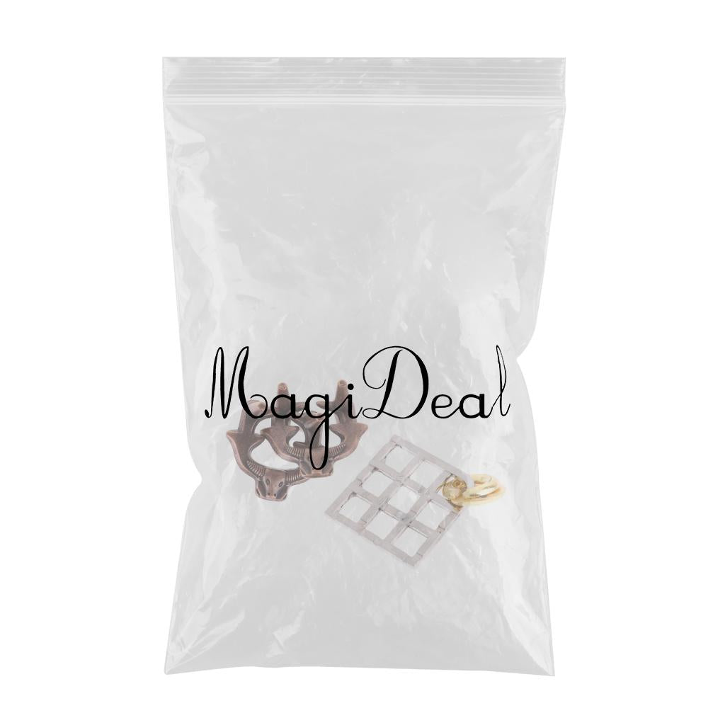 Bull/Grid Lock Puzzle Classic Metal Brain Teaser IQ Test Toy for Adult Child