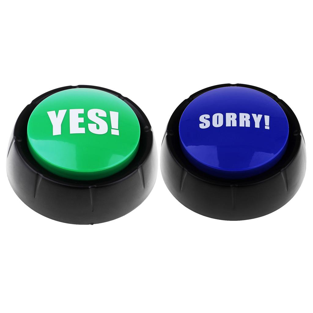 2Pcs Dome Answer Buzzers Alarm Button with Sound for Quiz Show Trivia Games