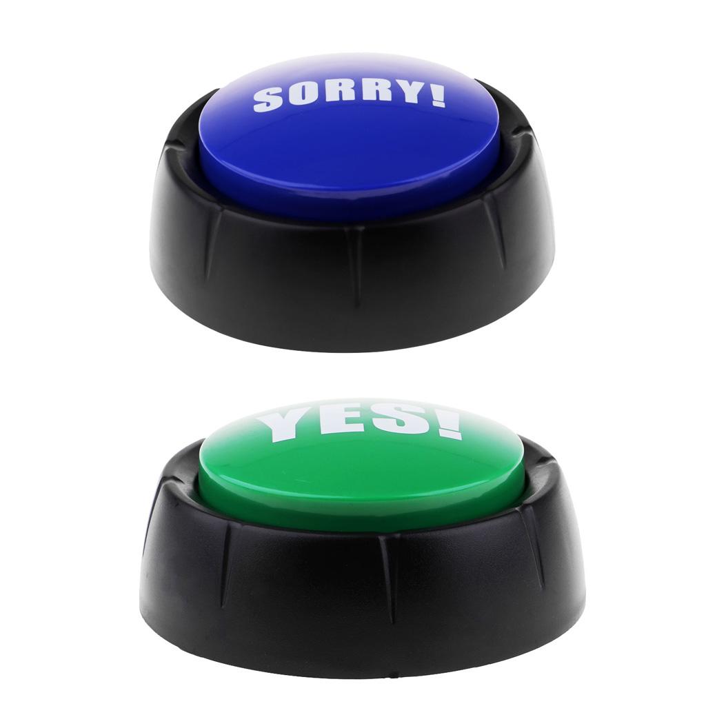 2Pcs Dome Answer Buzzers Alarm Button with Sound for Quiz Show Trivia Games