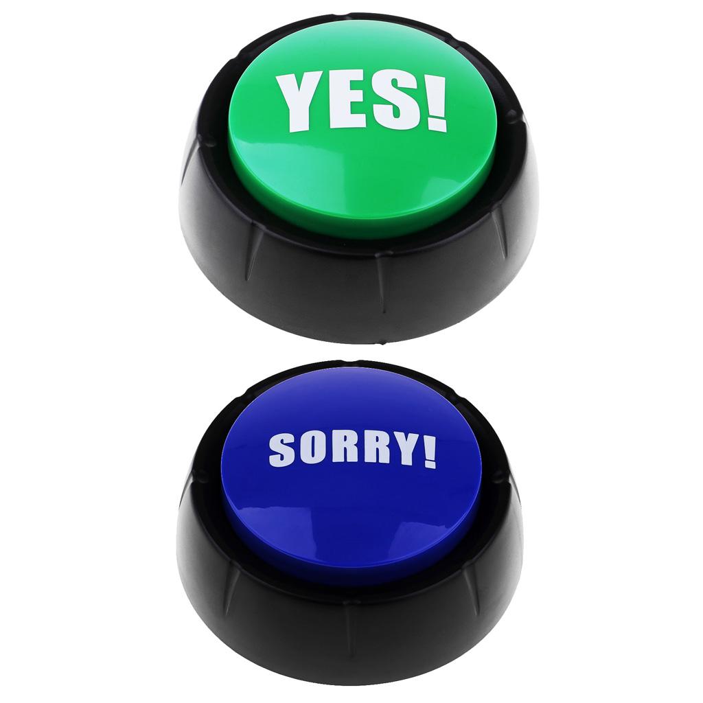 2Pcs Dome Answer Buzzers Alarm Button with Sound for Quiz Show Trivia Games
