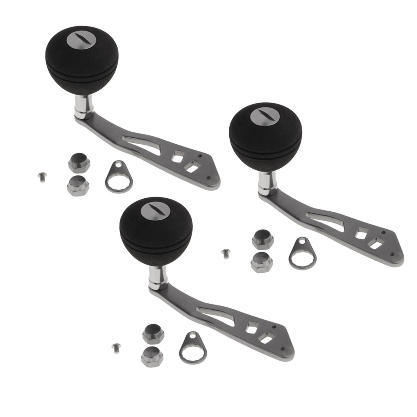 3pcs Power Single Fishing Reel Handle EVA Knob Drum Baitcasting Reel Handle