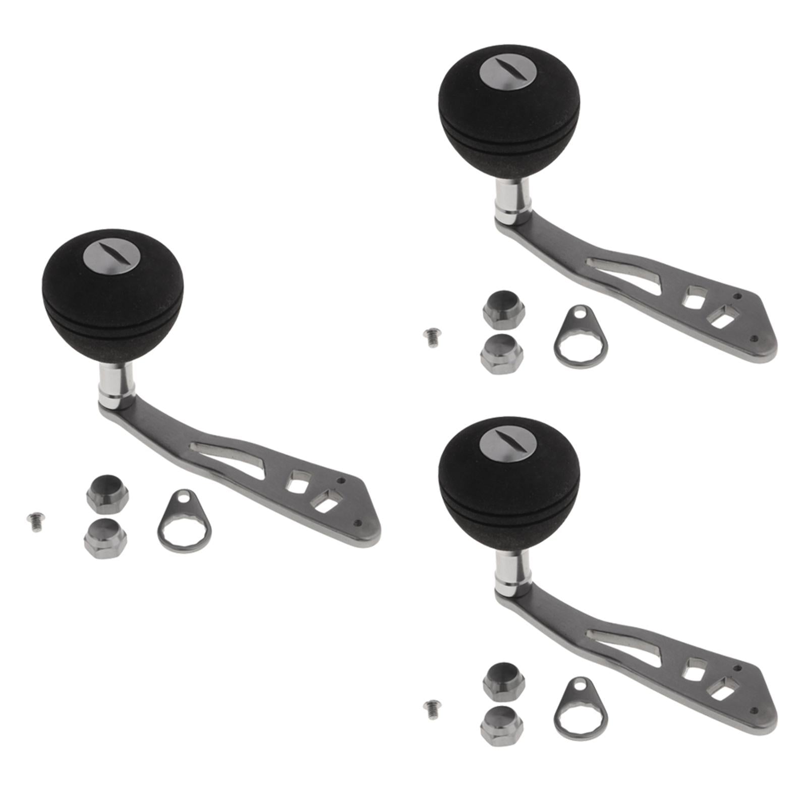 3pcs Power Single Fishing Reel Handle EVA Knob Drum Baitcasting Reel Handle