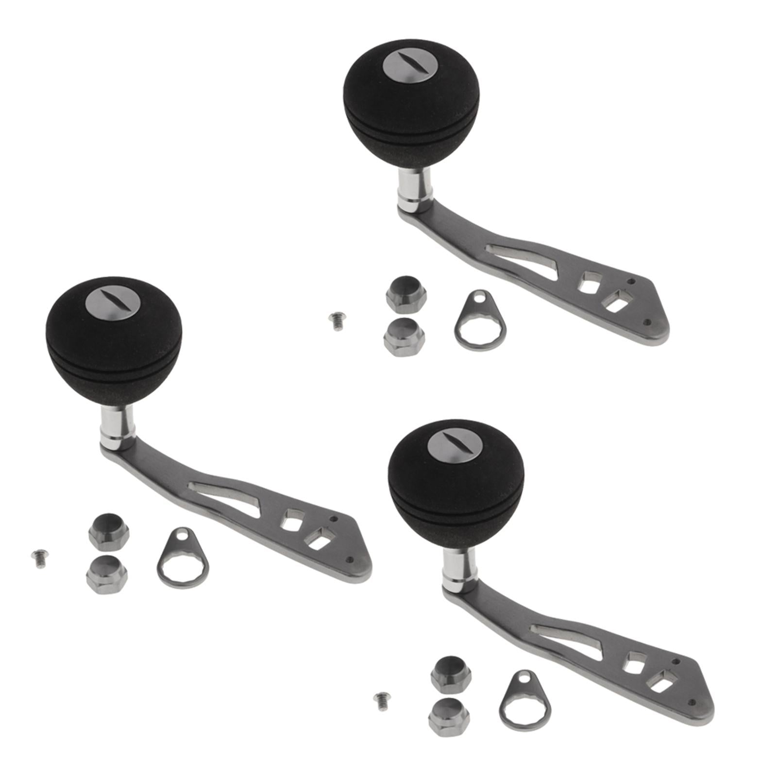 3pcs Power Single Fishing Reel Handle EVA Knob Drum Baitcasting Reel Handle