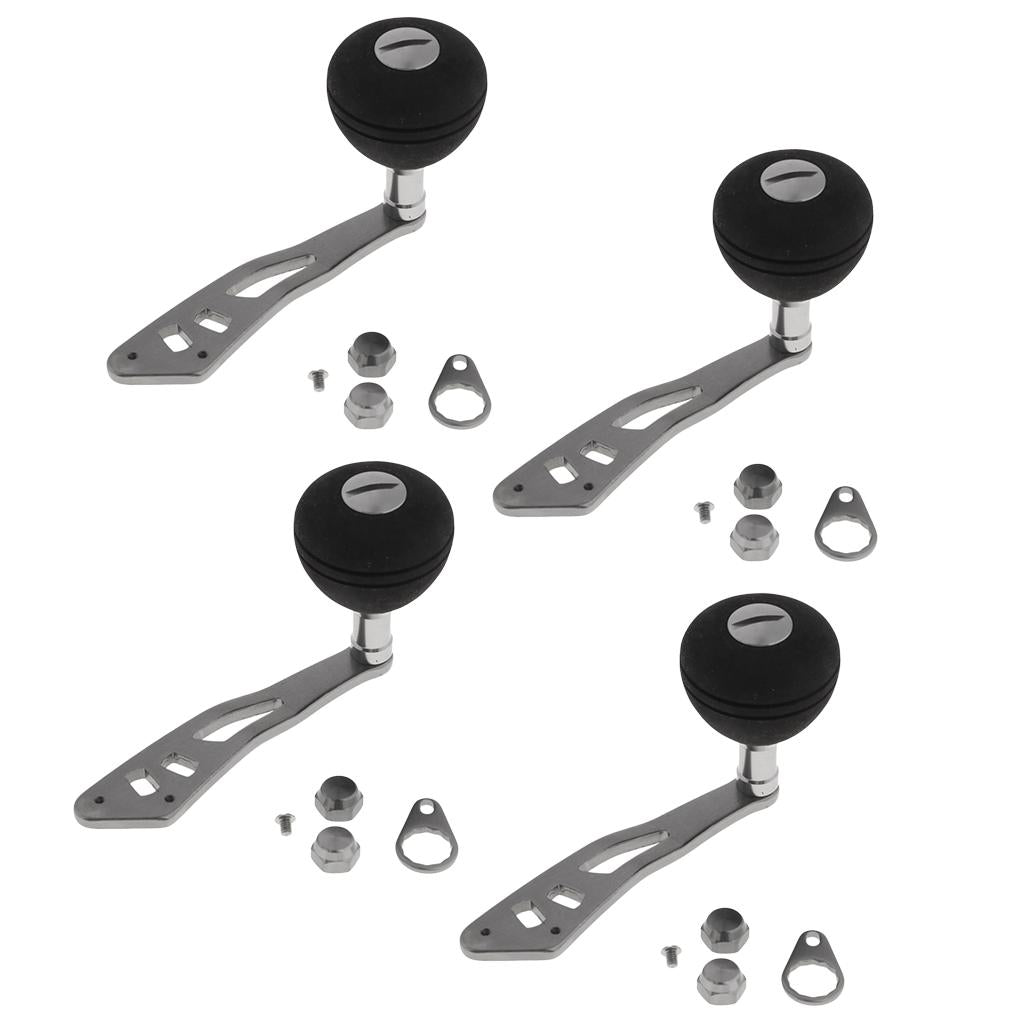 4pcs Power Single Fishing Reel Handle EVA Knob Drum Baitcasting Reel Handle