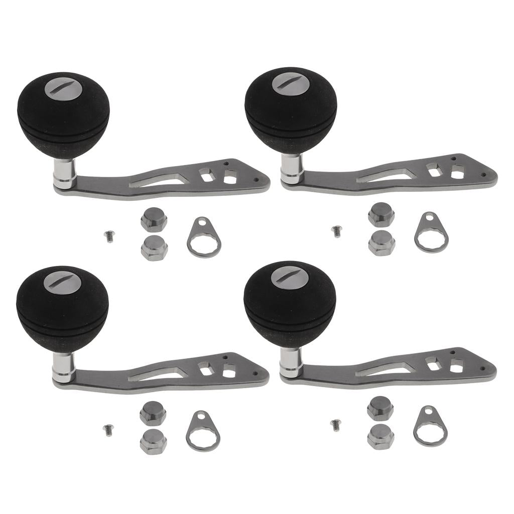 4pcs Power Single Fishing Reel Handle EVA Knob Drum Baitcasting Reel Handle