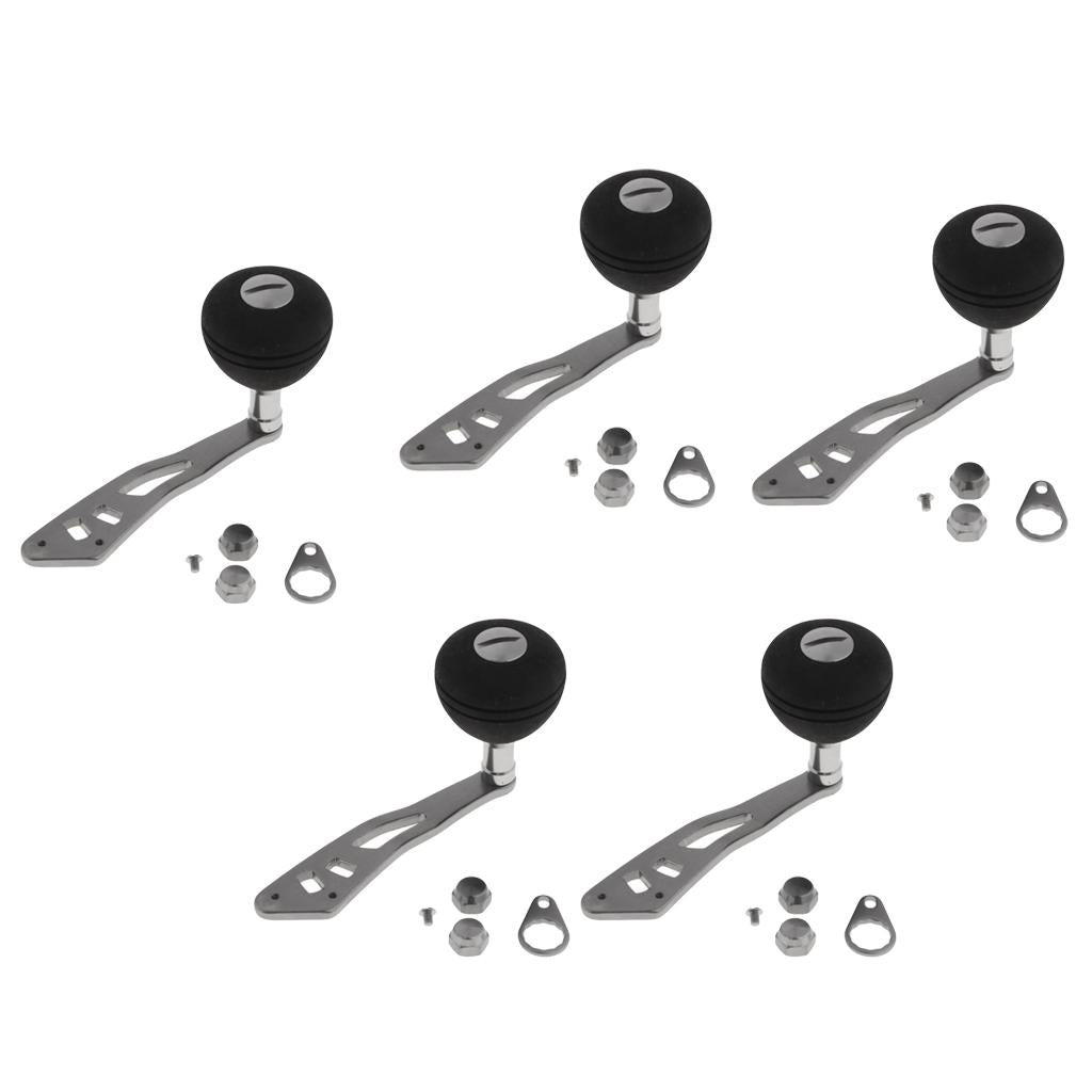 5pcs Power Single Fishing Reel Handle EVA Knob Drum Baitcasting Reel Handle
