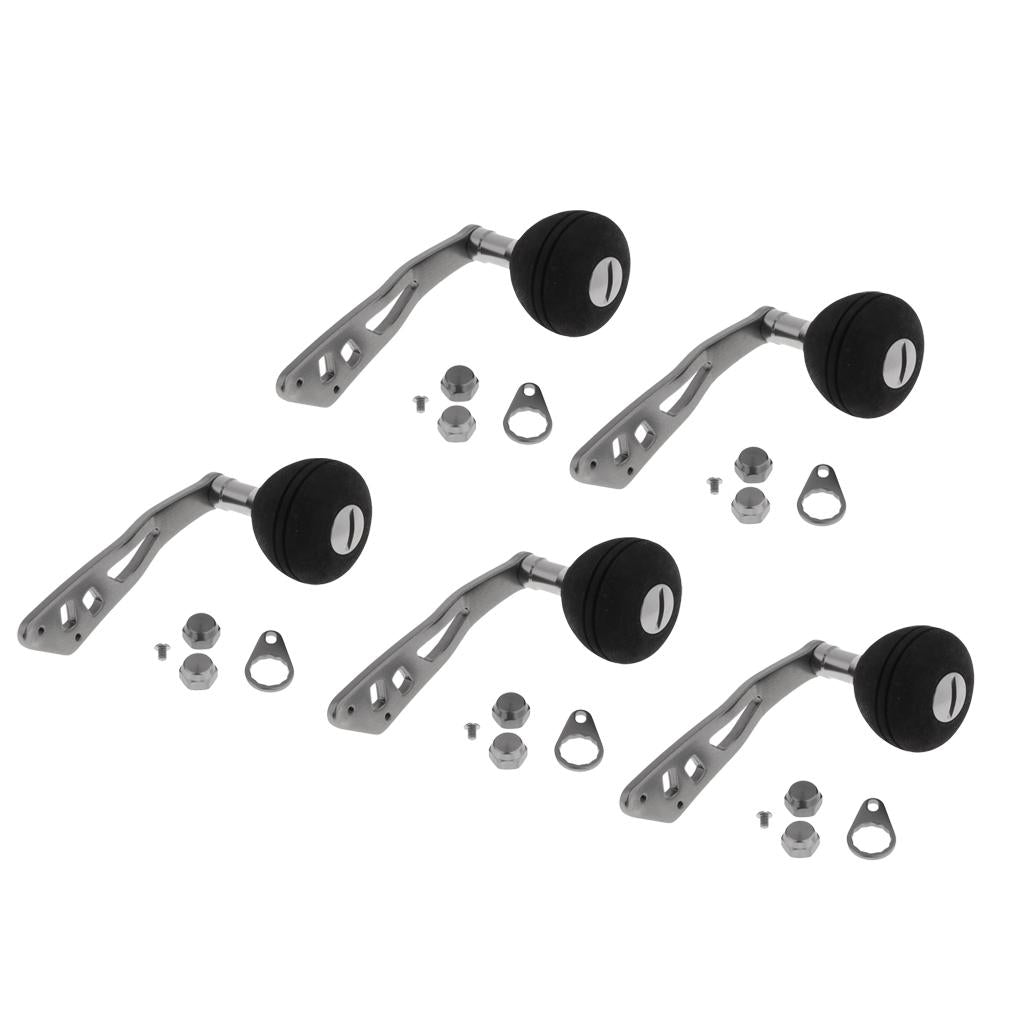 5pcs Power Single Fishing Reel Handle EVA Knob Drum Baitcasting Reel Handle