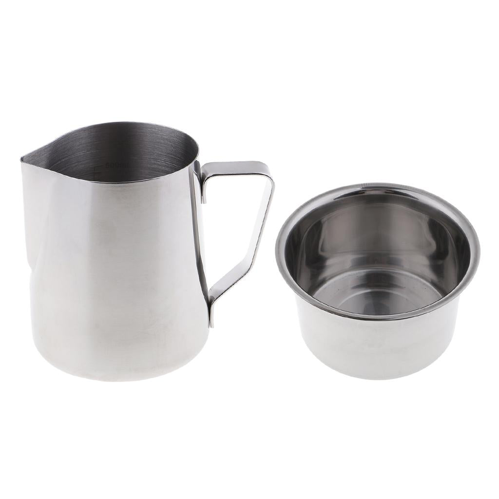 2 Pieces/set Candle Making Pitcher 500ml Melting Pouring Pot Double Boiler