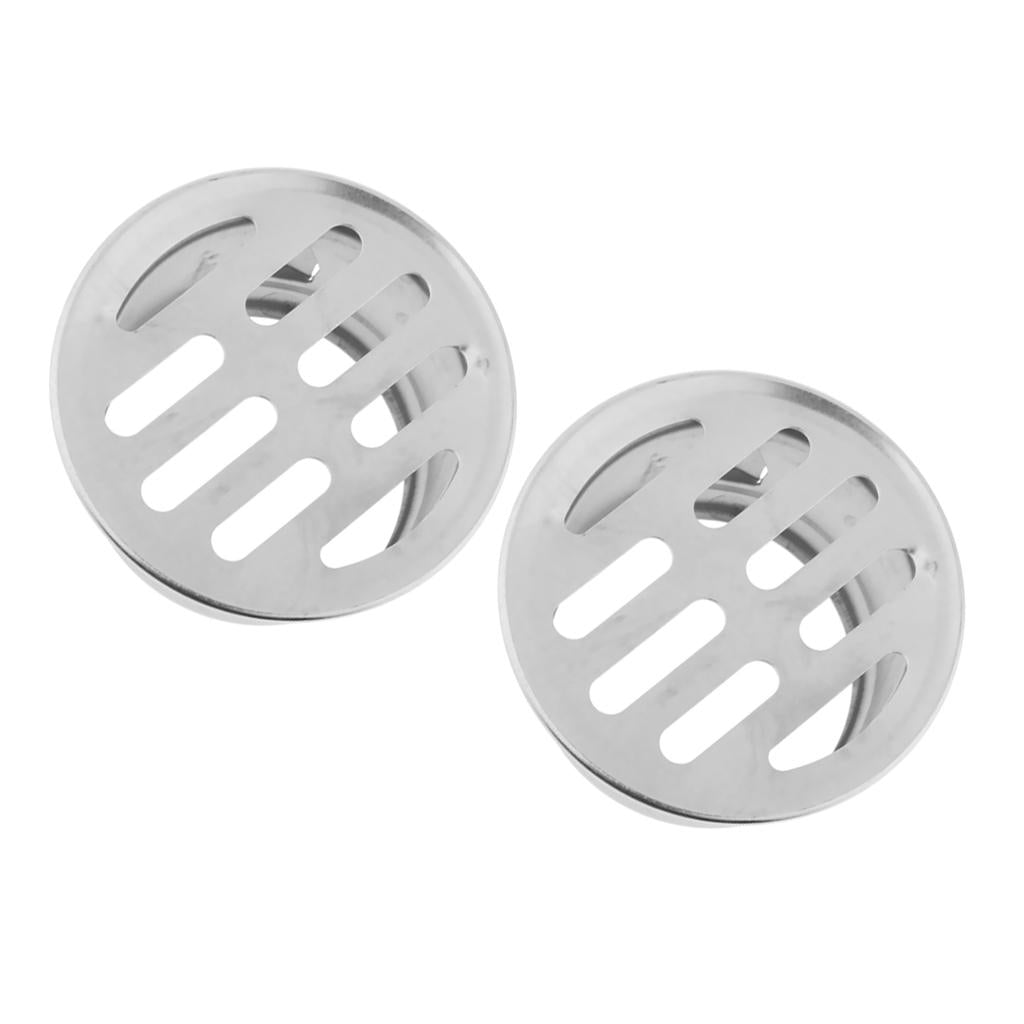 2pcs Floor Drain Plug-In Balcony Roof Outdoor Round Floor Drain