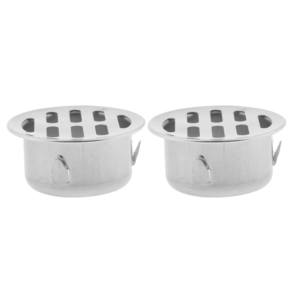 2pcs Floor Drain Plug-In Balcony Roof Outdoor Round Floor Drain