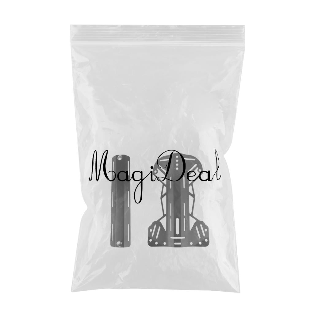Aluminum Technical Scuba Diving BCD Harness Backplate & Single Tank Adapter