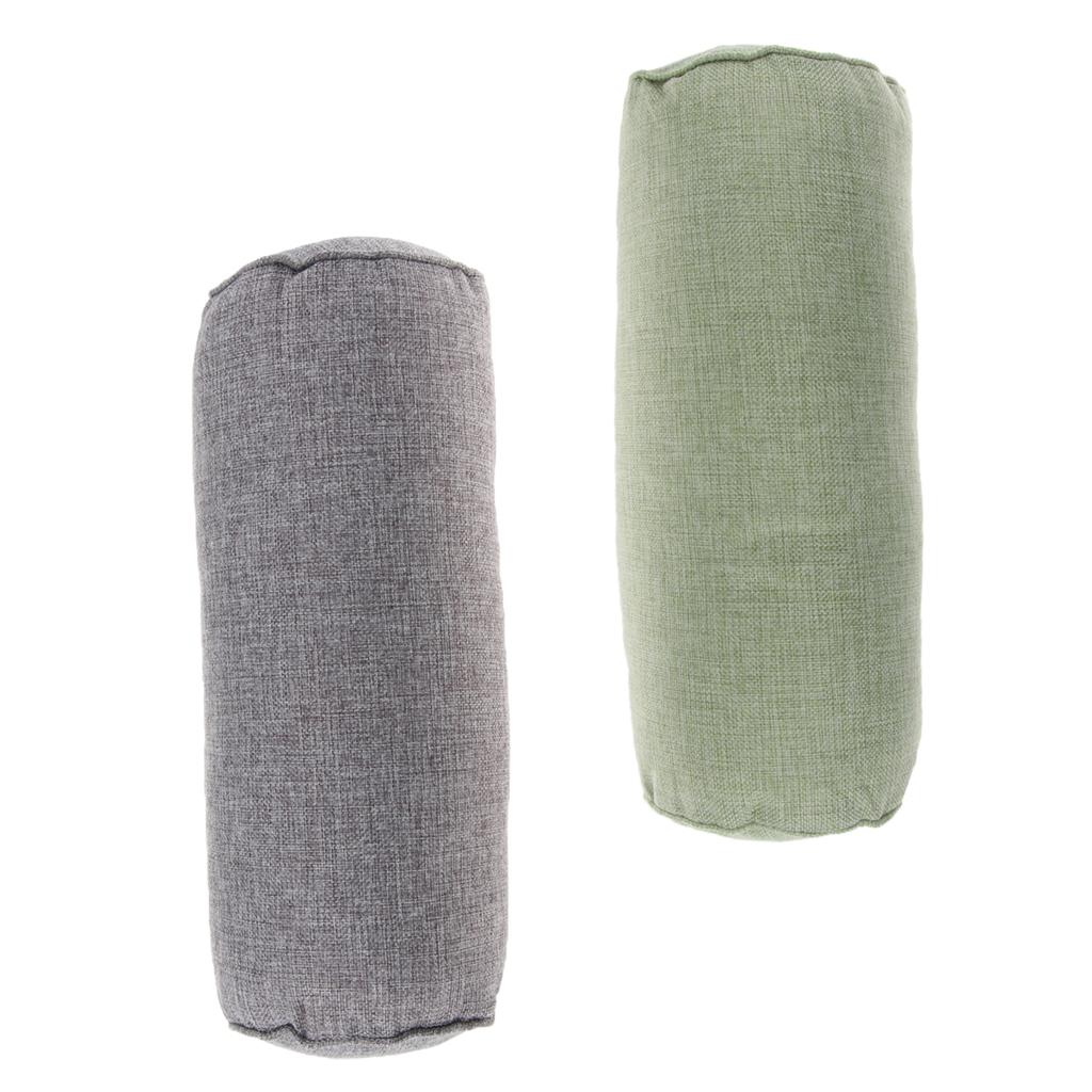 2X Comfort Orthopedic Neck Roll Pillow Round Cervical Support Spine Pillow